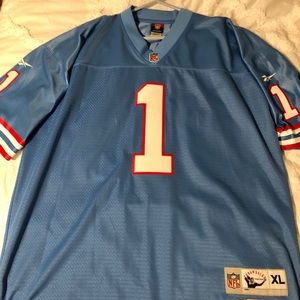 Warren Moon #1 Houston Oilers Throwback Jersey